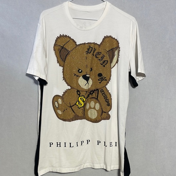 Philipp Plein Gangster Bear Designer T-Shirt - Picture 1 of 7